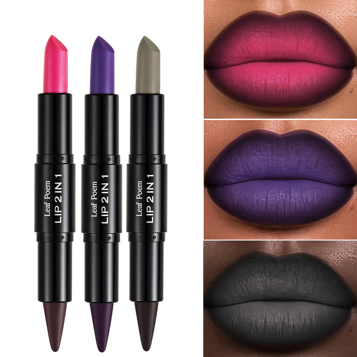 2-in-1 ombré lipstick and lip liner by RAVEN KRONE, detail 4