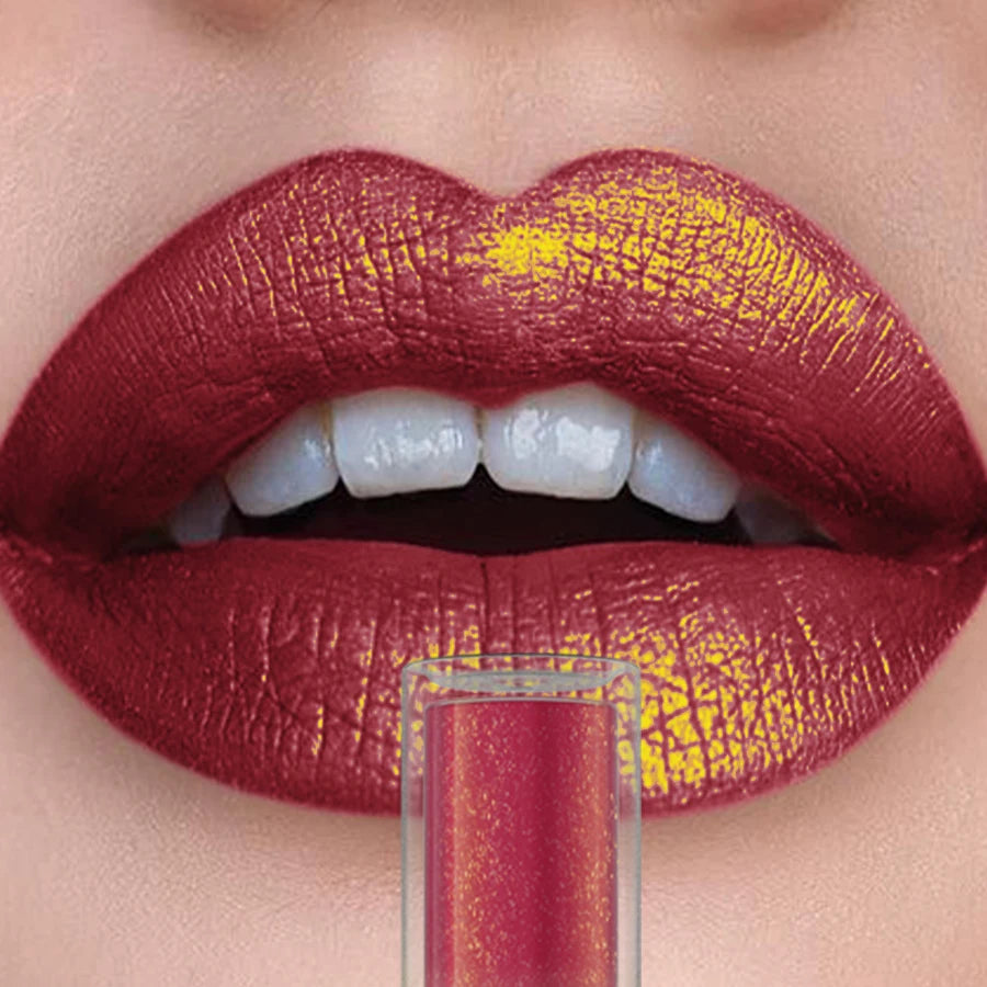 Gloss metalizado duocromo – cambio de color con purpurina, de mate a brillo, larga duración, 14 tonos