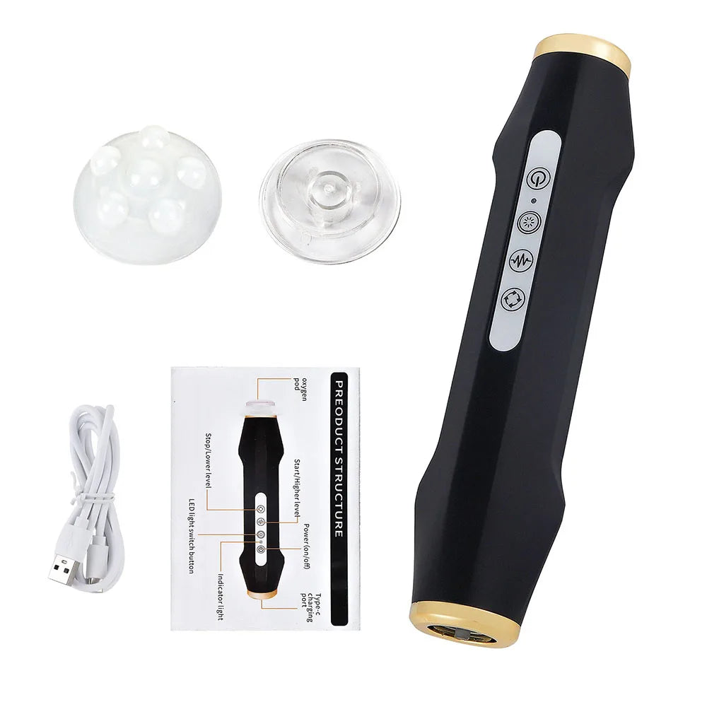 Electric CO2 Oxygen Bubble Facial Beauty Machine with Seven Colors