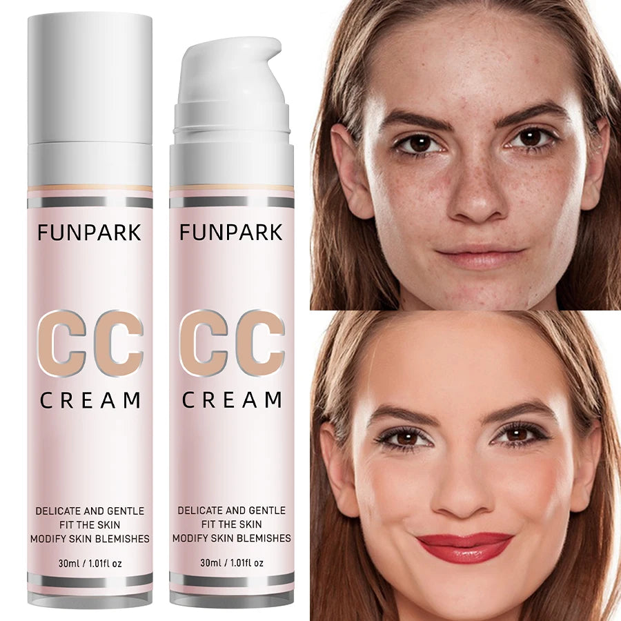 Colour Correcting CC Cream – Lightweight Coverage, Waterproof & Moisturising, 30 ml, 8 Shades