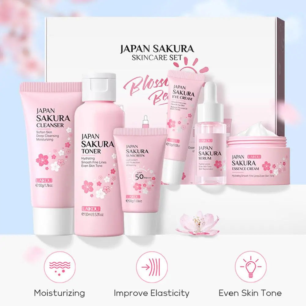 Japan Sakura Skincare Set - 6 Pieces