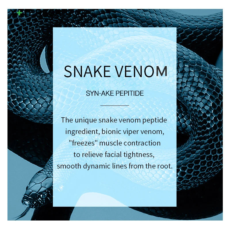 Snake Venom Face Cream and Serum Set with Six Peptides - Firming and Lifting