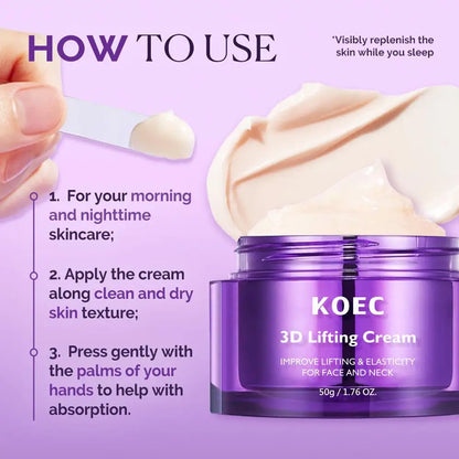 3D lifting face and neck skincare kit by RAVEN KRONE, detail 7