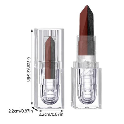 Black and red two-tone glitter lipstick by RAVEN KRONE, detail 3