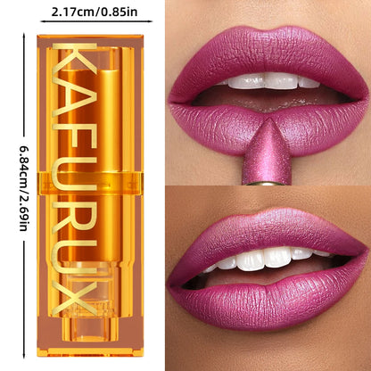 Pearl metallic glitter lipstick by RAVEN KRONE, detail 4