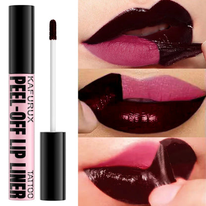 Peel-Off Lip Liner Stain – Long-Lasting Tint, Waterproof & Transfer-Proof, 7 Shades