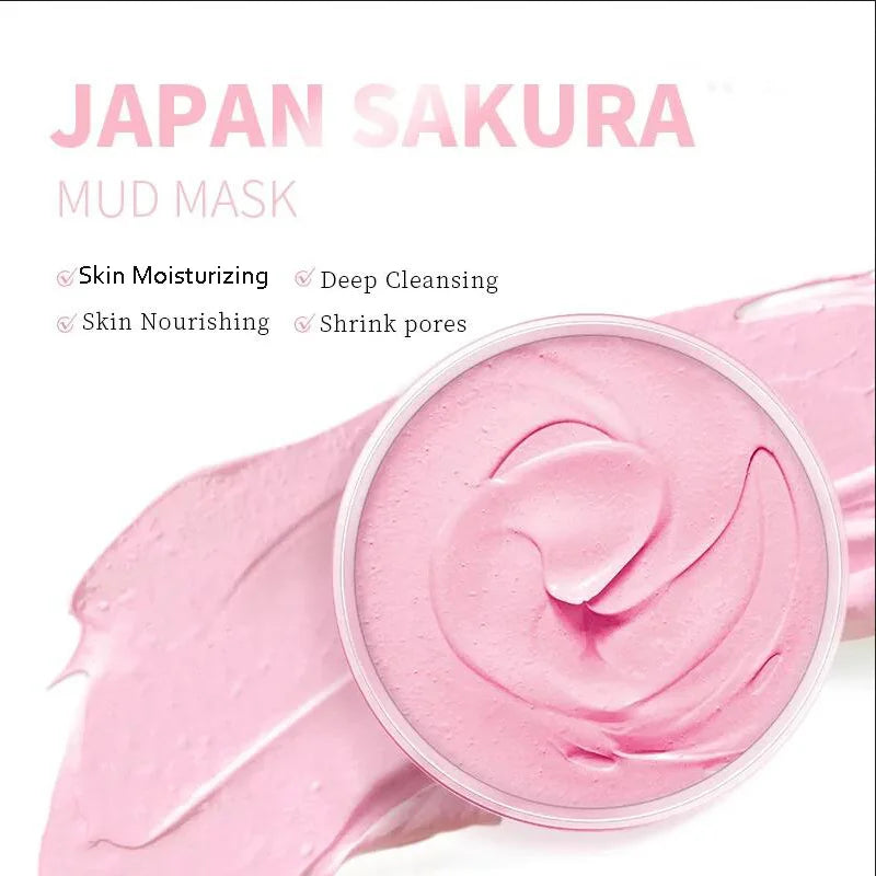 Sakura Volcanic Mud Mask - Deep Cleansing and Care for Oily Skin