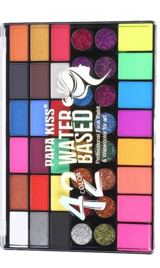 42 color palette of body and face paint