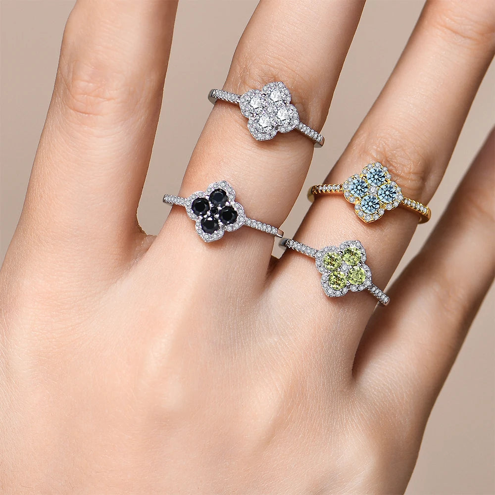 Luxury Moissanite Ring – D Color VVS1 | 925 Sterling Silver