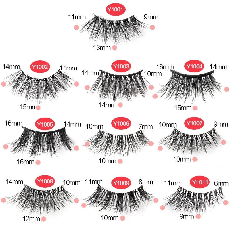 Half Fake Eyelashes 5/10 Half Lashes Soft Natural Cat Eye Lashes NP