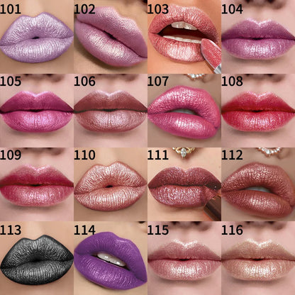 Pearl metallic glitter lipstick by RAVEN KRONE, detail 6