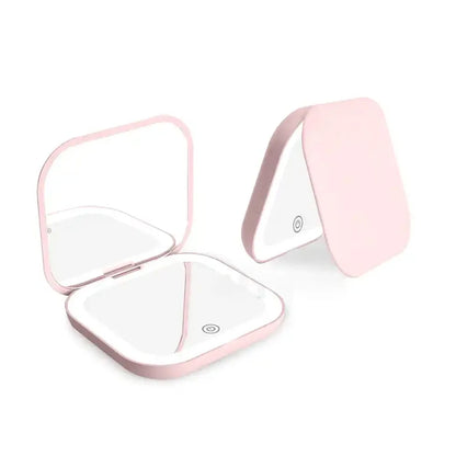 Mini Compact Vanity Table with LED Lights Foldable