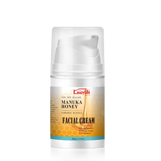 Crema reafirmante facial con miel de Manuka y veneno de abeja de Nueva Zelanda, crema de noche 50 ml