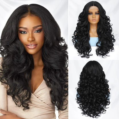 Synthetic Curly Lace Front Wig for Cosplay - Everyday Style and Fun