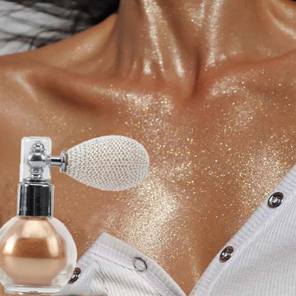 Diamond Highlighter Powder Spray Waterproof High Gloss Glitter Body Bronzer