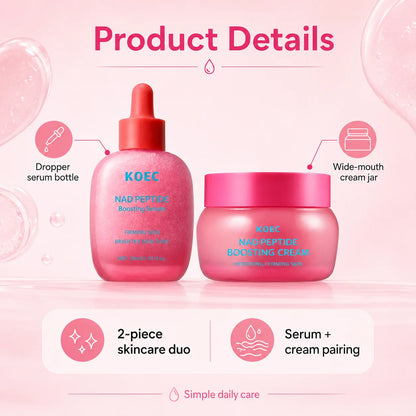 NAD peptide face serum and cream set by RAVEN KRONE, detail 6