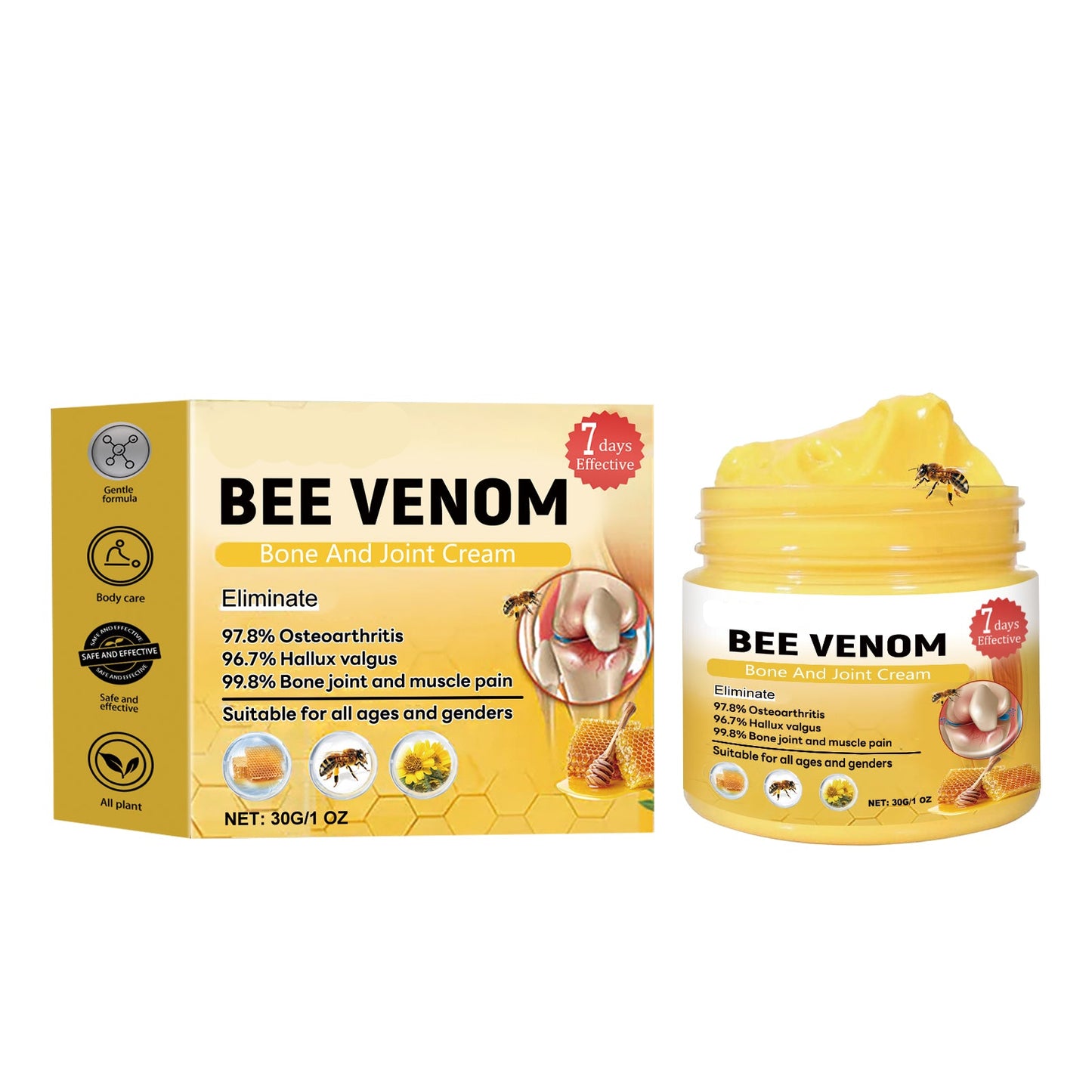 Crema avanzada para las articulaciones con propóleo y veneno de abeja