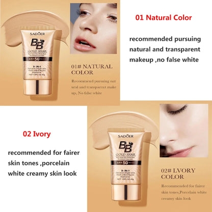 Crema BB de oro y caracol - FPS 50+ - Hidratante e iluminadora