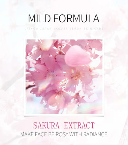 Suero japonés Sakura Essence Balance Grease Antienvejecimiento Ácido hialurónico Blanqueador puro Rejuvenecimiento Cuidado de la piel Suero facial