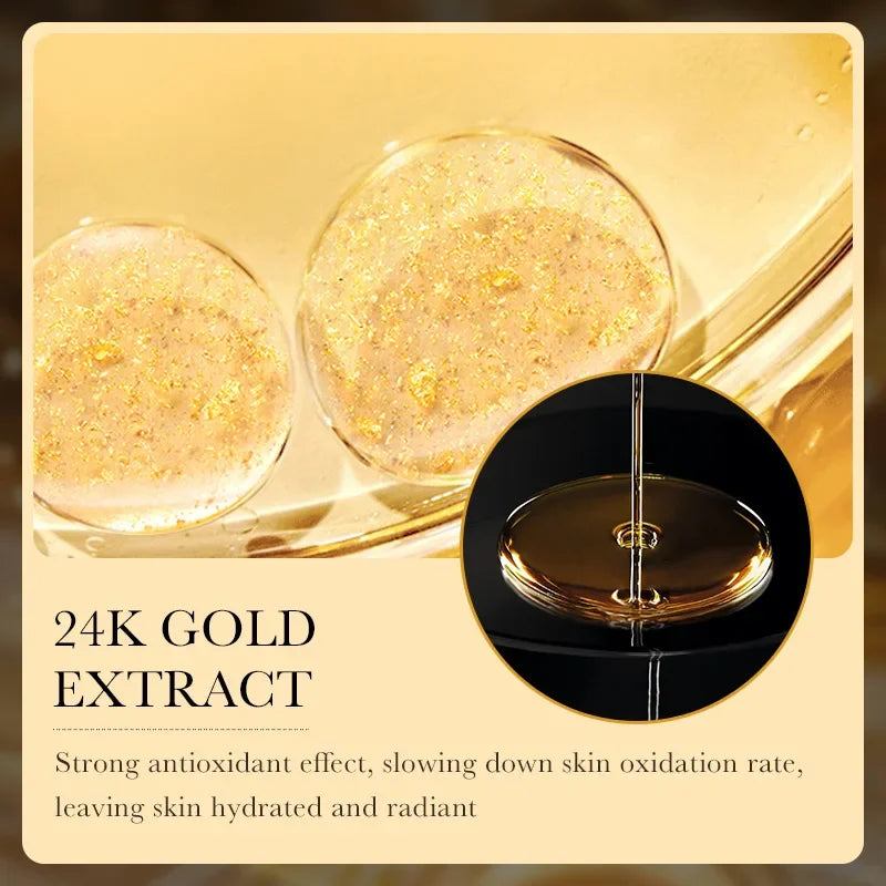 20-piece gold hyaluronic acid sheet masks by RAVEN KRONE, detail 3