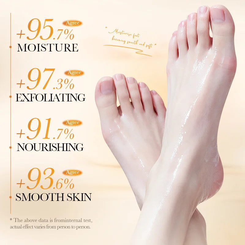 Honey milk exfoliating foot mask by RAVEN KRONE, detail 2