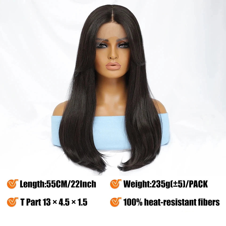 Straight Synthetic Lace Front Wig for Cosplay – Elegance and Everyday Versatility