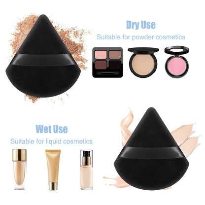 Washable Triangular Velvet Makeup Sponge