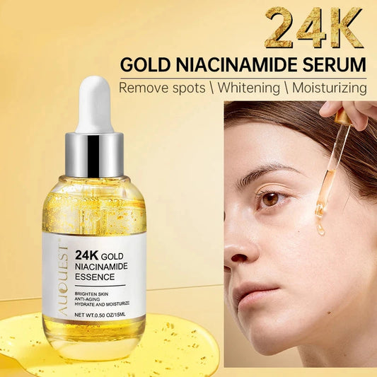 Niacinamide Serum Hyaluronic Acid for Face 24K Gold.