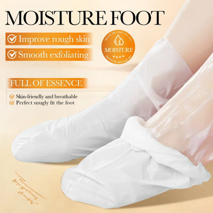 Honey milk exfoliating foot mask by RAVEN KRONE, detail 5