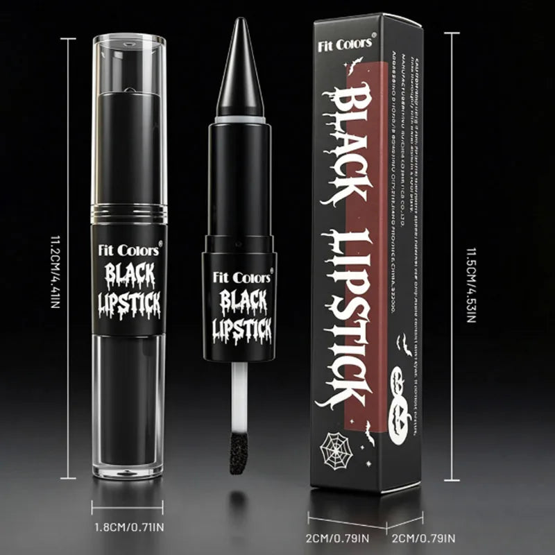 Black lip gloss and lip liner set by RAVEN KRONE, detail 6