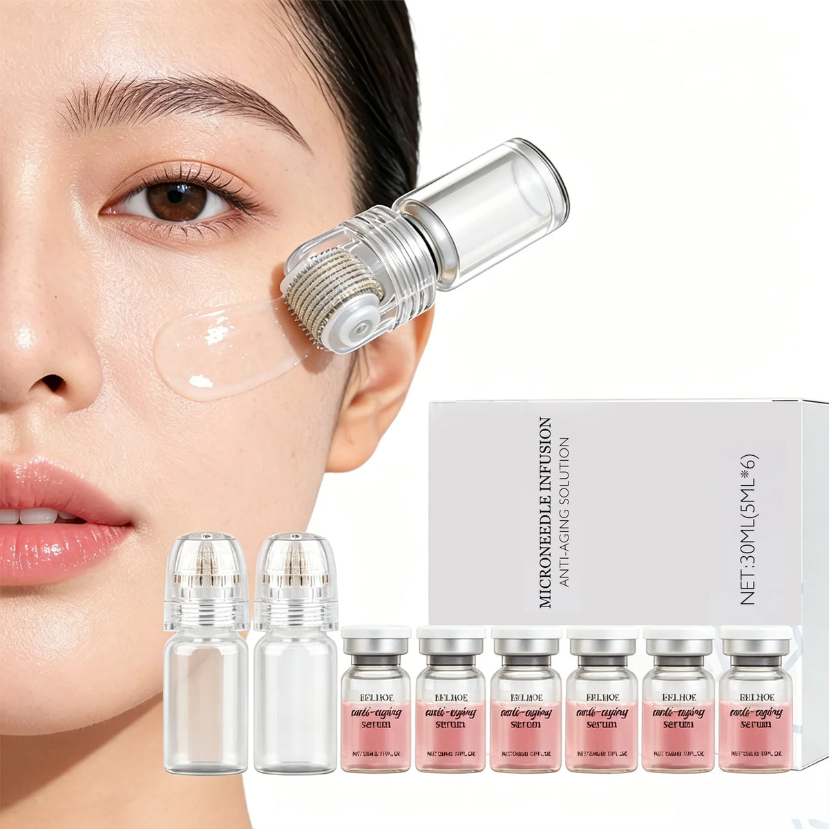 Korean microneedle hyaluronic acid essence set by RAVEN KRONE, detail 3