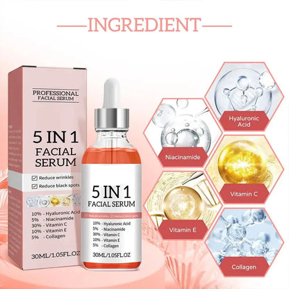 High quality 5 in 1 facial firming serum