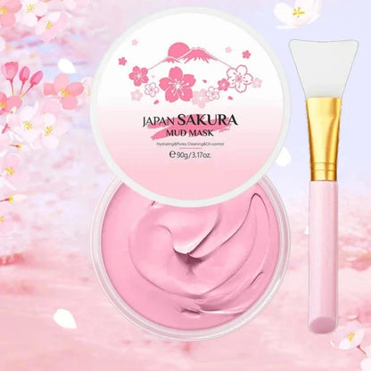 Sakura Volcanic Mud Mask - Deep Cleansing and Care for Oily Skin