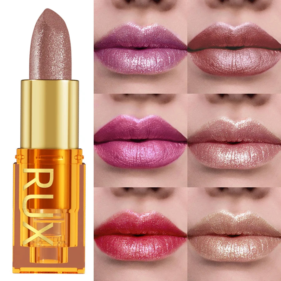 Pearl metallic glitter lipstick by RAVEN KRONE, detail 5