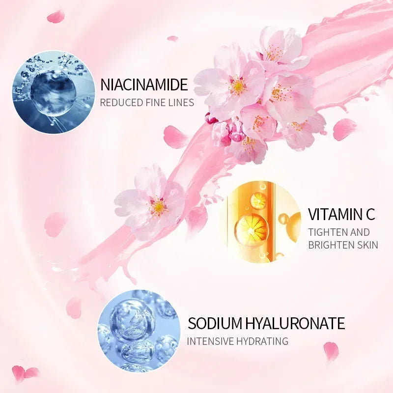 25g Japan Sakura Essence Cream Cherry Blossom Facial Cream Moisturizing Anti Wrinkle Anti Aging Brighten Skin Skin Care