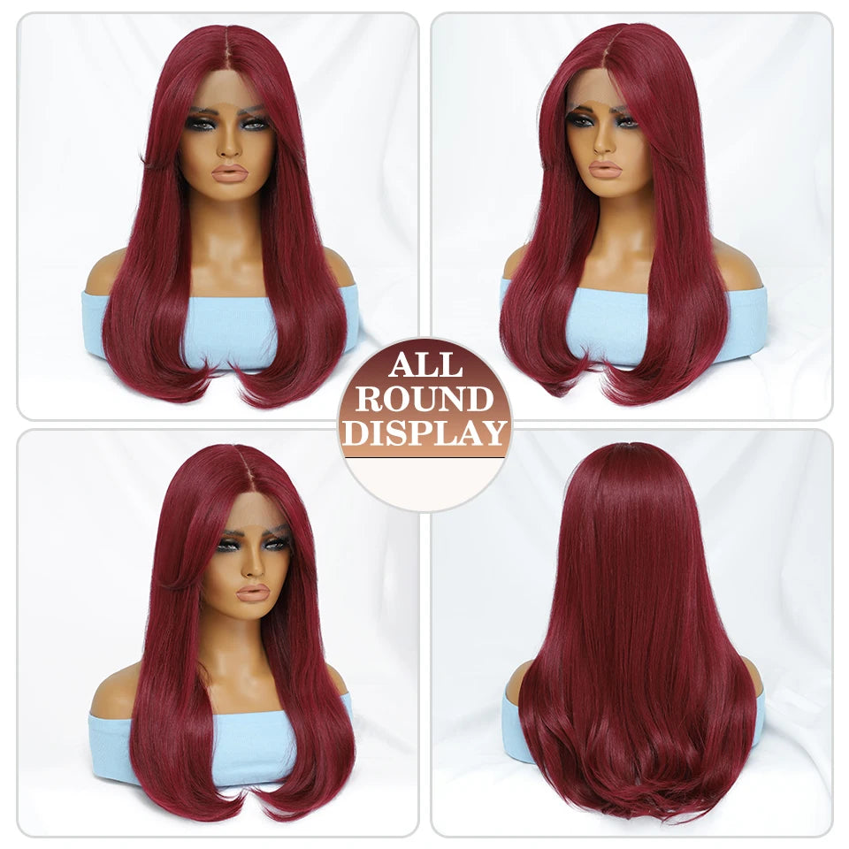 Straight Synthetic Lace Front Wig for Cosplay – Elegance and Everyday Versatility