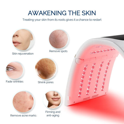 Face Body 7 Colors Large Light Bead LED Photon Machine Home Use High Energy LED Facial Mask PDT Machine Skin Care