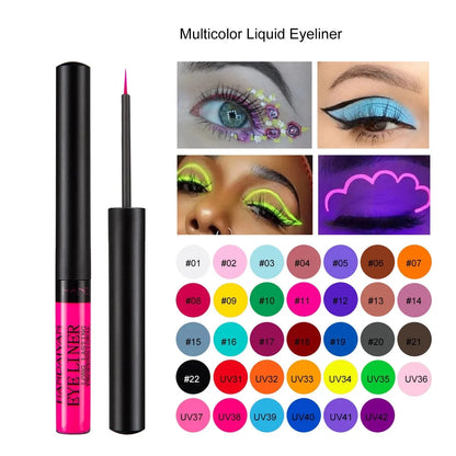 Liquid Eyeliner and UV Light Neon Eyeliner