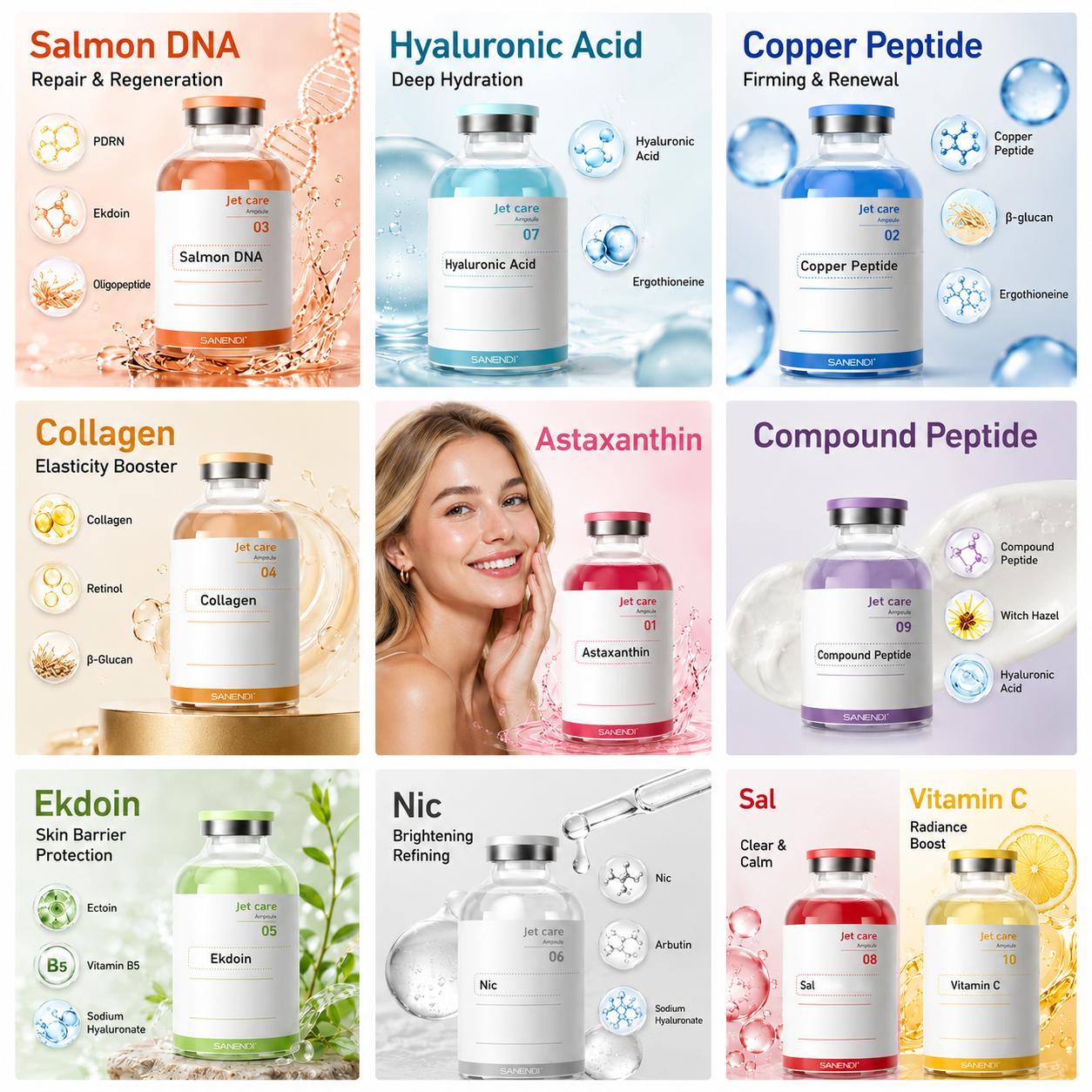 Premium Korean Skincare Ampoules Collection | Advanced Targeted Facial Serums