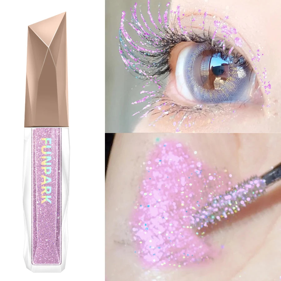 Eyelash Mascara Shimmer Long Lasting for Eyeshadow and Highlighter Liquid Eyeshadow