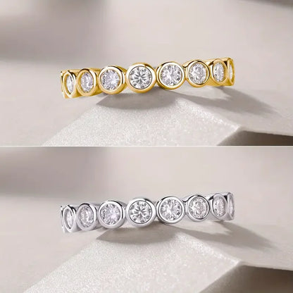 3mm 0.1ct Moissanite Luxury Ring in S925 Sterling Silver – Timeless Elegance