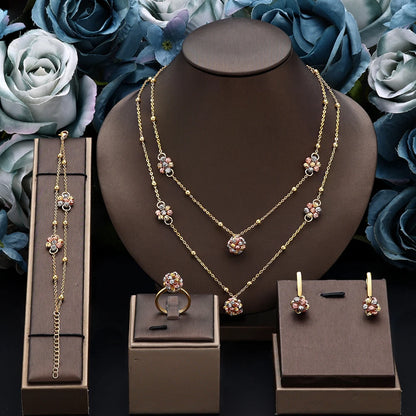 Elegant 4-Piece Jewelry Set - Shine on Every Occasion!