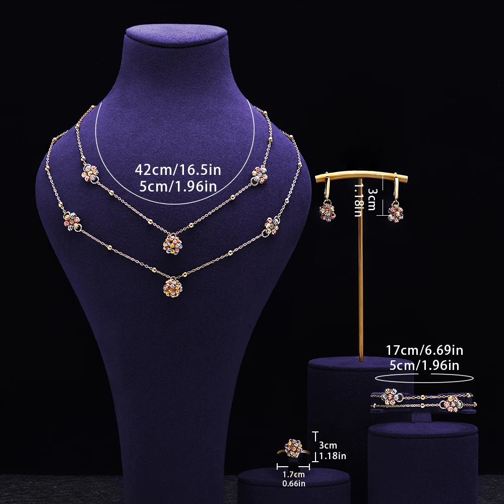 Elegant 4-Piece Jewelry Set - Shine on Every Occasion!