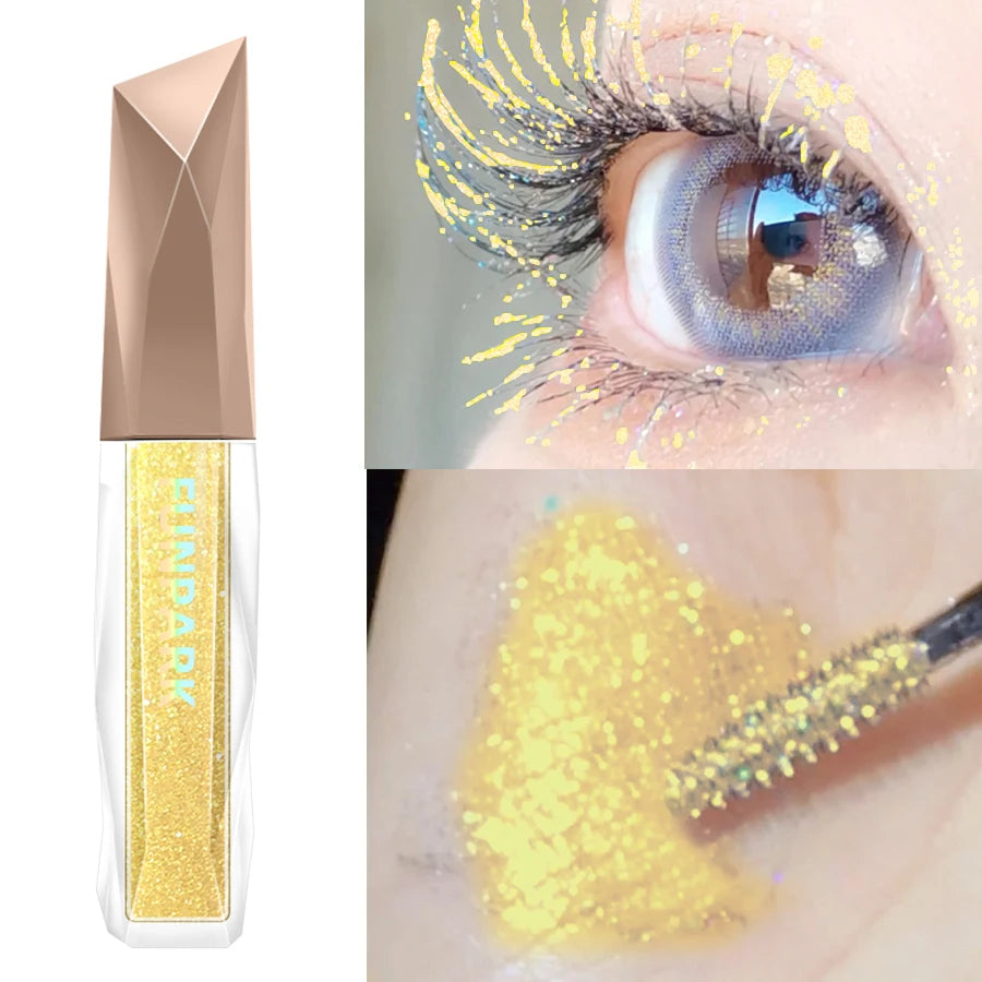 Eyelash Mascara Shimmer Long Lasting for Eyeshadow and Highlighter Liquid Eyeshadow