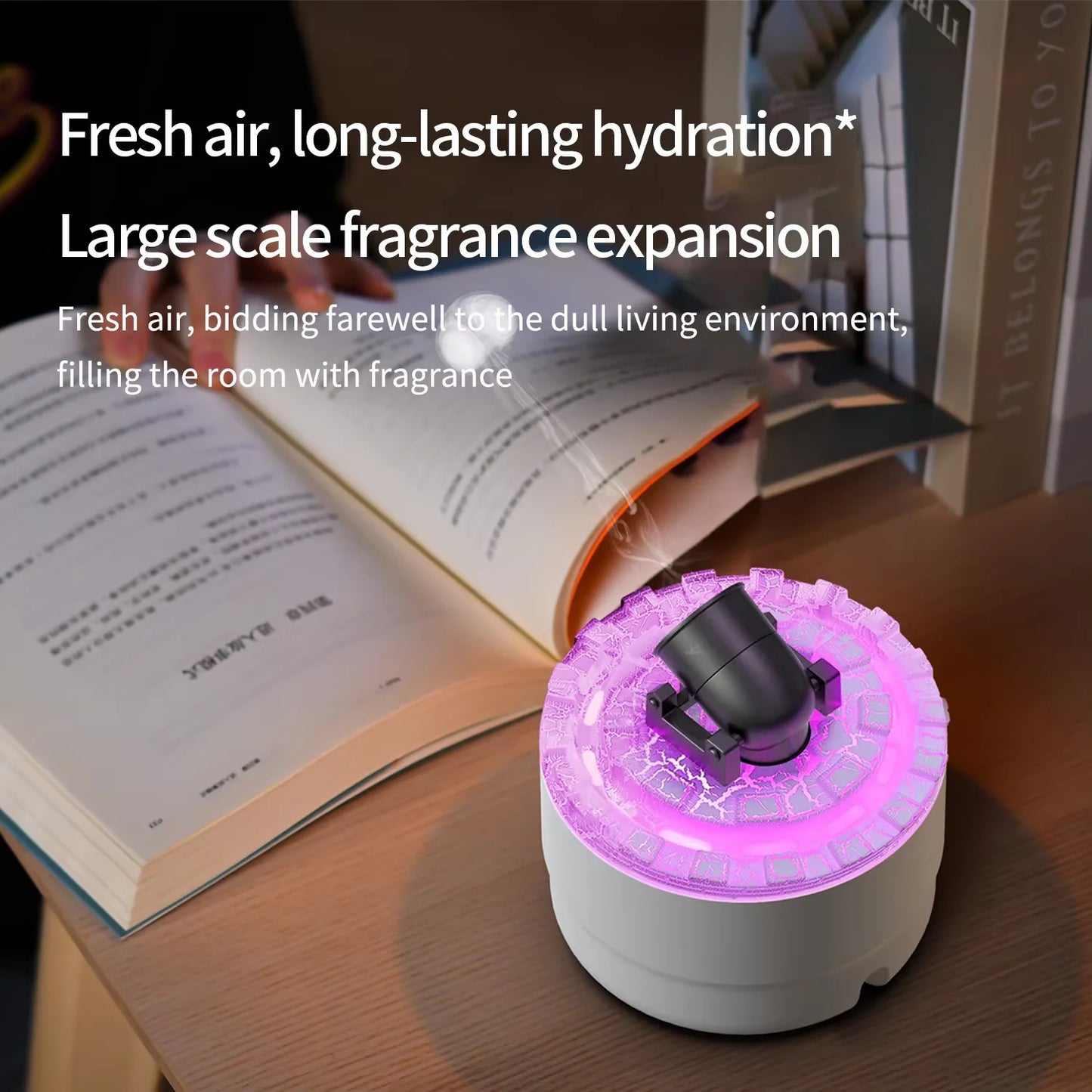 Humidificador Lava Crack: innovación elegante para aromaterapia y purificación del aire