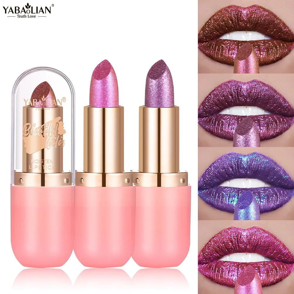 Aurora chameleon metallic lipstick by RAVEN KRONE, detail 3
