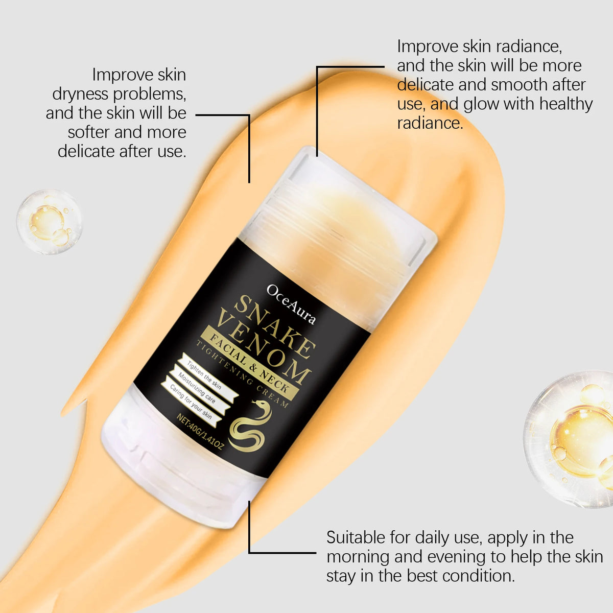 Snake venom neck firming stick by RAVEN KRONE, detail 4
