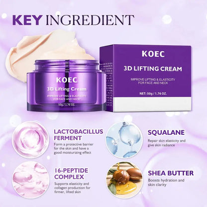 3D lifting face and neck skincare kit by RAVEN KRONE, detail 6