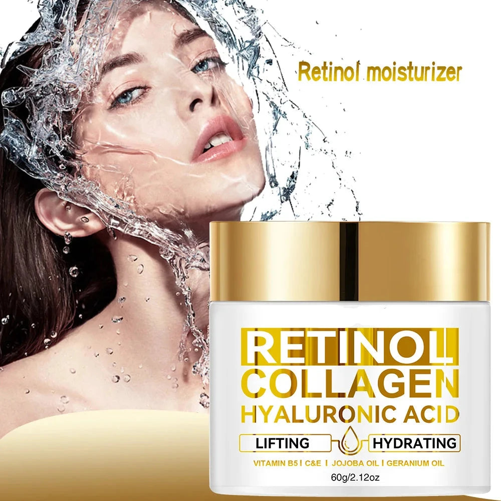 Anti-Aging Facial Cream with Retinol and Collagen | 30g and 60g Formats | All Skin Types