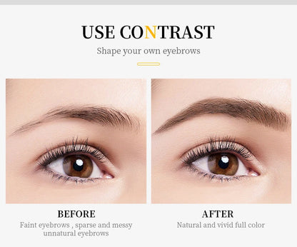 3D MicroBlading Eyebrow Pencil with Four Tips - Waterproof and Long Lasting